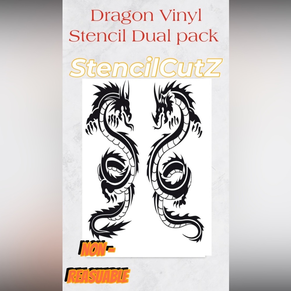Dragon Vinyl Stencil